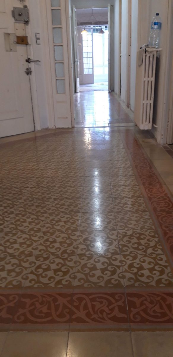 pulido pavimentos mosaicos hidráulicos