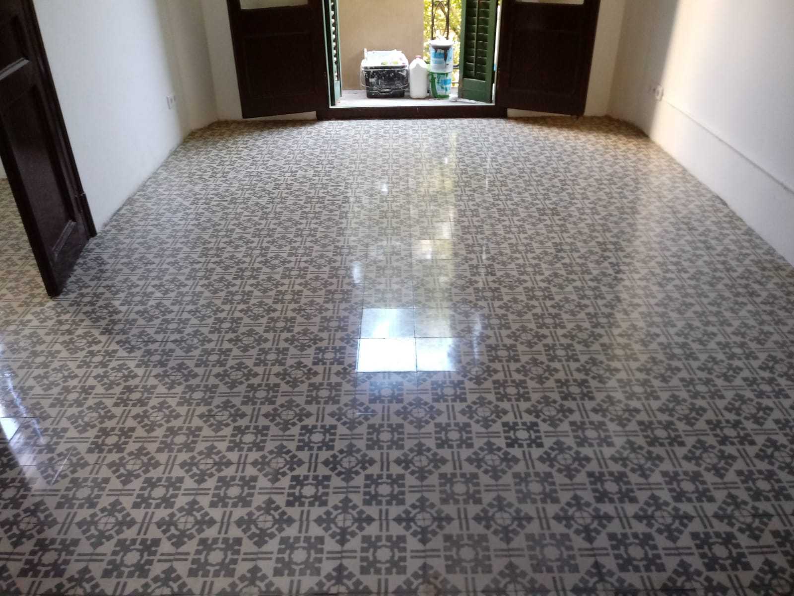 pulido pavimentos mosaicos hidráulicos